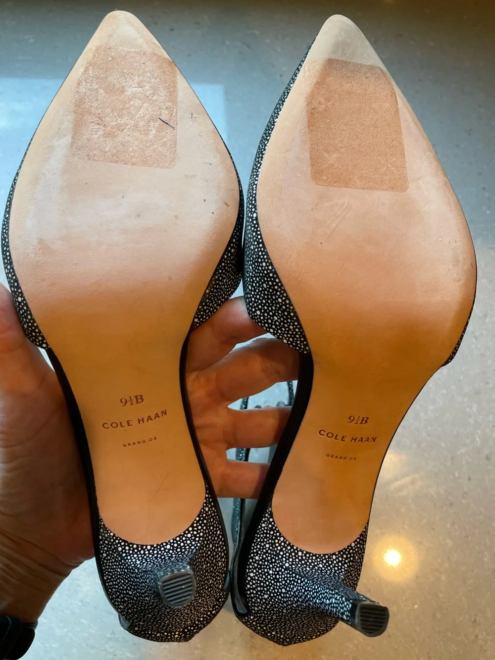Cole Haan Pointed-Toe Pumps | Black/White